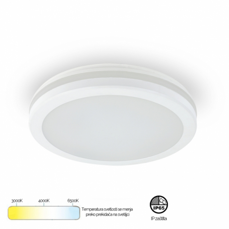 LED plafonjera X90-200 15W bela