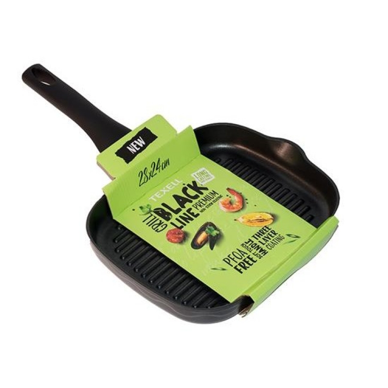 Tiganj Grill Texell BLACK LINE 28x24 cm TPBL-G28